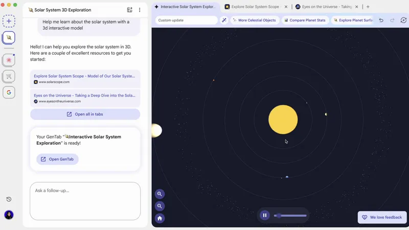 screenshot of google disco ai tool