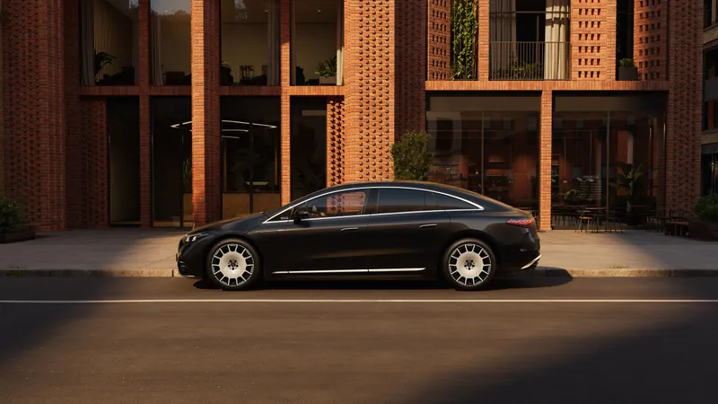 Mercedes-Benz EQS 580 4MATIC Lack: MANUFAKTUR black sparkling Innen: Exclusiv Nappa macchiatobeige / spacegrey Mercedes-Benz EQS 580 4MATIC | Energieverbrauch kombiniert: 19,5-16,2 kWh/100 km | CO₂-Emissionen kombiniert: 0 g/km | CO₂-Klasse: A Mercedes-Benz EQS 580 4MATIC Lack: MANUFAKTUR black sparkling Innen: Exclusiv Nappa macchiatobeige / spacegrey Mercedes-Benz EQS 580 4MATIC | Energieverbrauch kombiniert: 19,5-16,2 kWh/100 km | CO₂-Emissionen kombiniert: 0 g/km | CO₂-Klasse: A