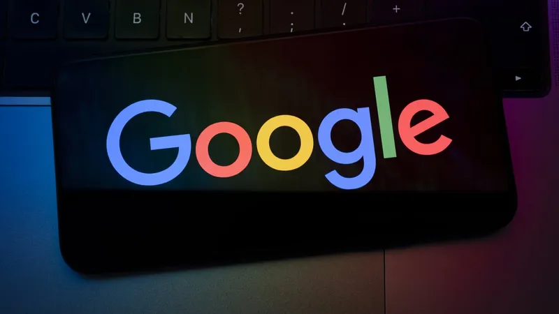 google logo on smartphone