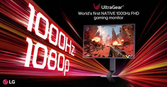 LG UltraGear 25G590B is the World's First Native 1000Hz Full HD monitor :  r/Amd_Intel_Nvidia