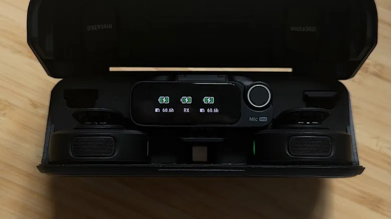 The Mic Pro's charging case