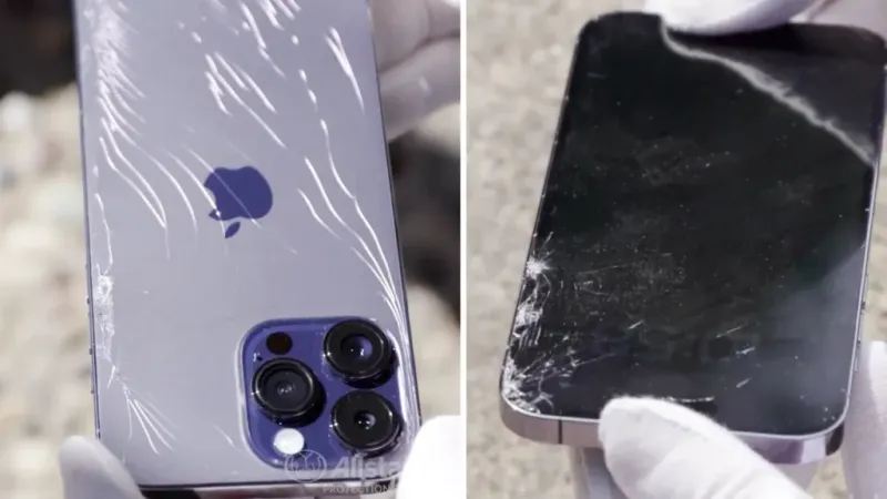 iPhone cızıqlara davamlı