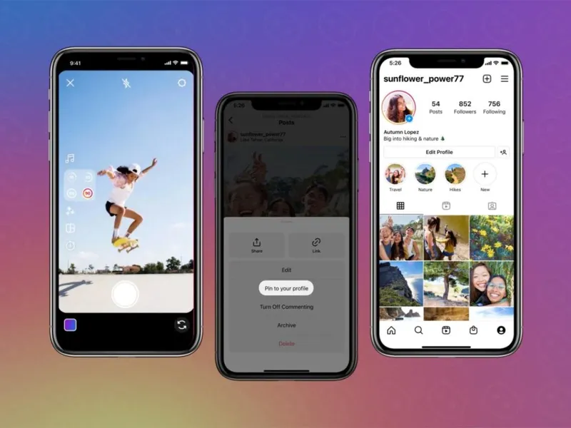 instagram şəkilləri sabitləmə yeniliyi alıb