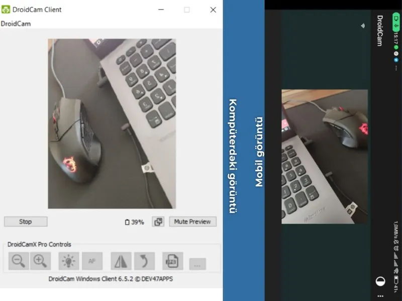 droidcam ilə smartfonu veb-kamera kimi işlədin