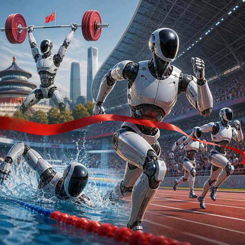 Çin humanoid robotları Beijing oyunlarında insan rekordlarını geridə qoydu