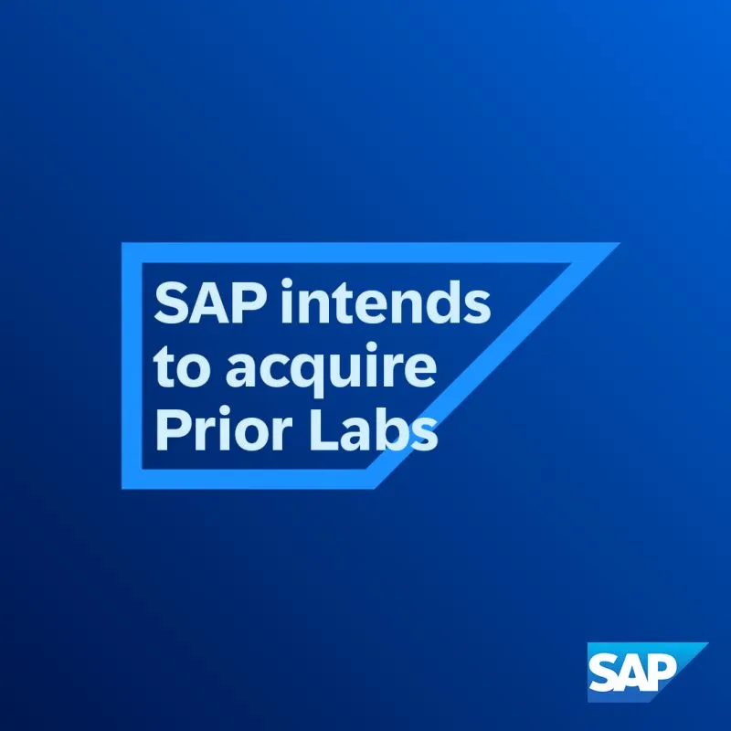 SAP and Prior Labs, the pioneer of Tabular Foundation Models (TFMs),  announced that they have entered into a definitive agreement for SAP to  purchase Prior Labs, accelerating SAP's success in TFMs… |