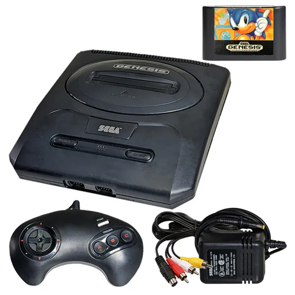 Sega Genesis II Original System Console Sonic 2 Pak GameFor Sale