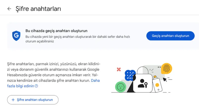 Google standart olaraq şifrəsiz