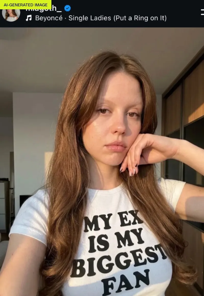 Meta Mia Goth-un saxta AI fotosunu yayan Instagram hesabını sildi