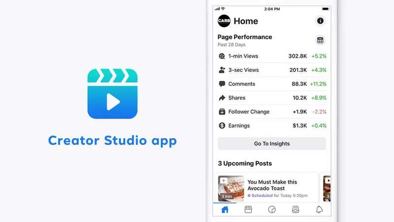 Facebook's New Creator Studio App Makes It Easier To Manage Pages On The  Move | Redmond Pie