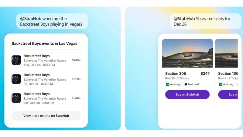 StubHub ChatGPT
