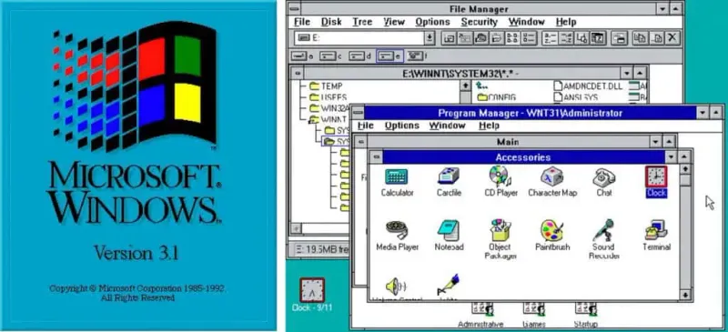 Alman dəmiryolu Windows 3.11