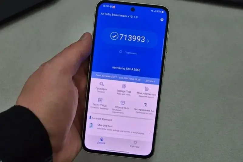 Galaxy A55 canlı görüntüləri
