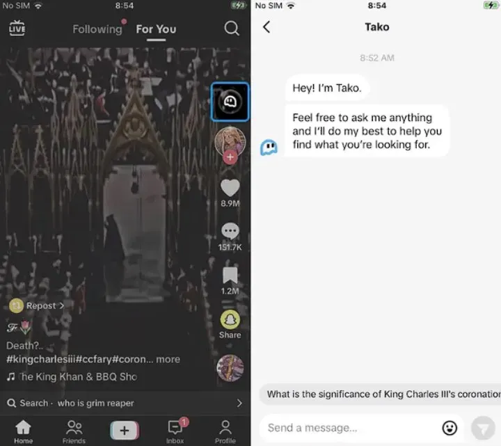 TikTok Tako süni intellekt