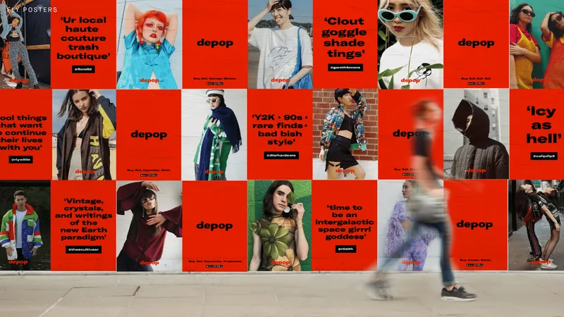 Depop: Bold Brand Campaign and Visual Identity for a Fashion Resale Icon