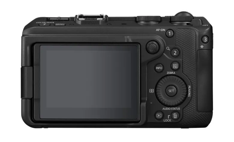 Canon EOS R6 V shown from the back