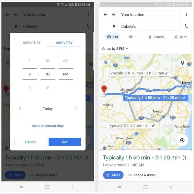 Google Maps tıxac