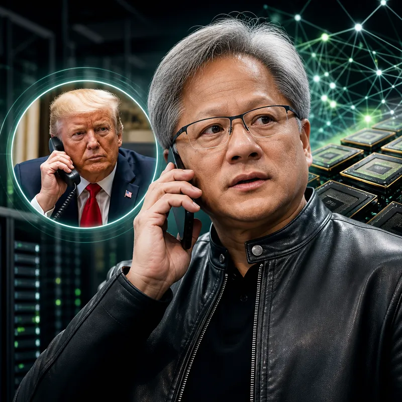 Jensen Huang Nvidia iclasında Trump zəngi aldı: AI çip nəhəngində nələr baş verir?