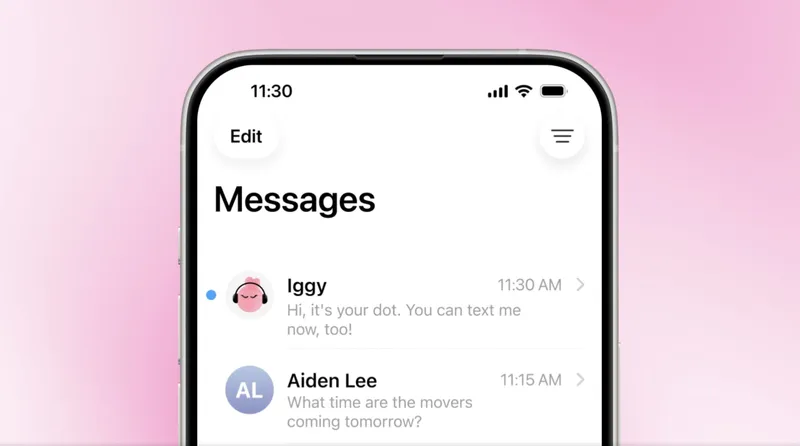 OpenAI ChatGPT Dot agentinə iPhone və Android mesaj dəstəyi təqdim etdi