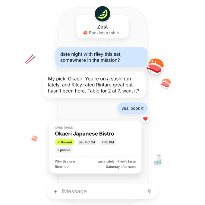 Zest SMS-lə restoran tapan və masa sifariş edən AI köməkçisini təqdim etdi