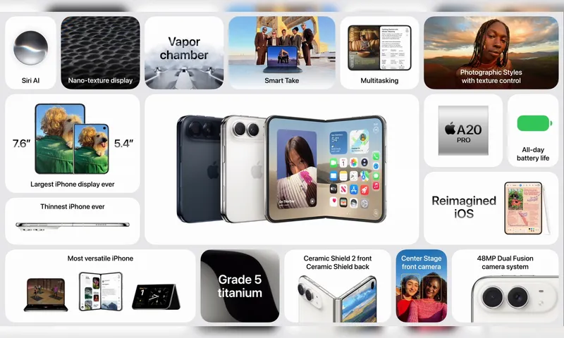 Apple ilk qatlanan smartfonu iPhone Duo-nu 23 oktyabrda satışa çıxaracaq